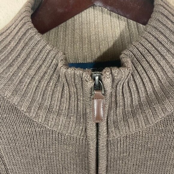 PGA Tour [Quarter Zip] Men's-Size XXL Brown Long Sleeve Sweater - Picture 4 of 8